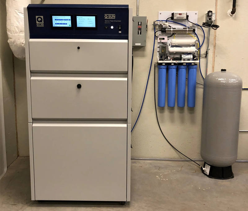 在氙燈老化試驗(yàn)儀對(duì)光降解塑料進(jìn)行ASTM D5071測(cè)試